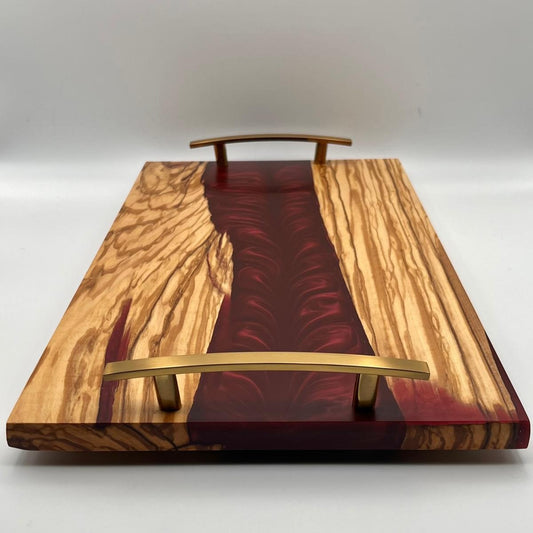 #103 REDWINE EPOXY TRAY